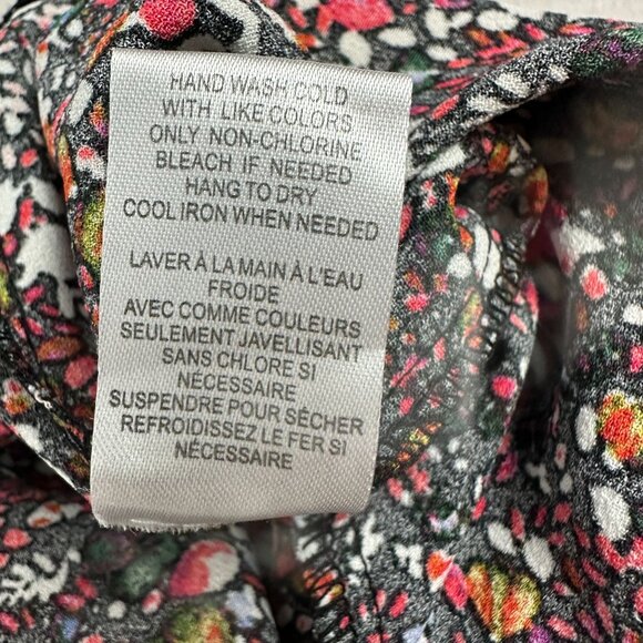 DR2 Floral Print Pants Womens Large Polyester Elastic Waist - Picture 5 of 5